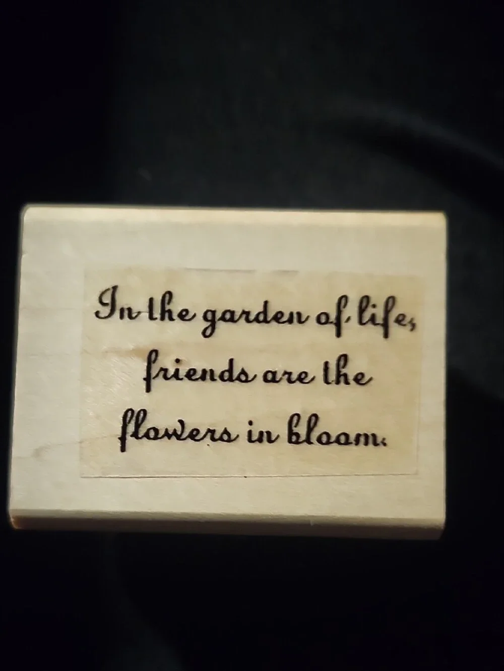 Wooden Garden Stamp Set - Natural Wood Color
